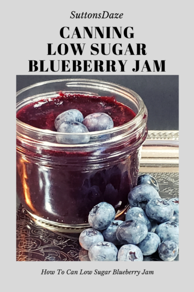How To Can Low Sugar Blueberry Jam – Suttons Daze