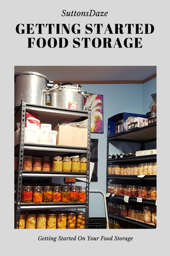 Pantry storage of canned and dried goods