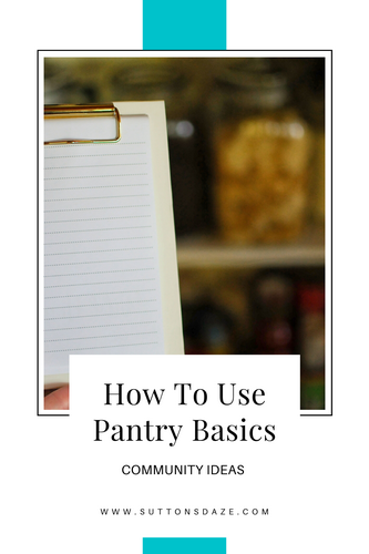 How To Use Pantry Basics