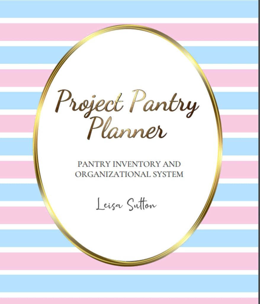 Project Pantry Planner book cover by Leisa Sutton